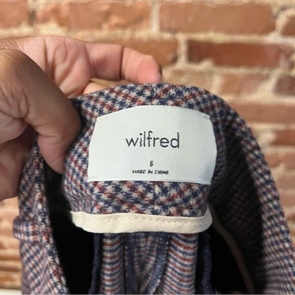 Aritzia Wilfred Wool Cashmere Blend Trousers Houndstooth Size 6 - Picture 5 of 8